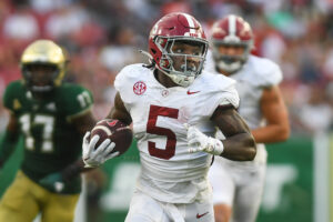 Roydell Williams Pushes No. 10 Alabama Past USF; Records a Career-High in Rushing Yards